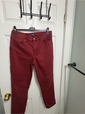 Banana Republic Women's Girlfriend Jeans in Brick red